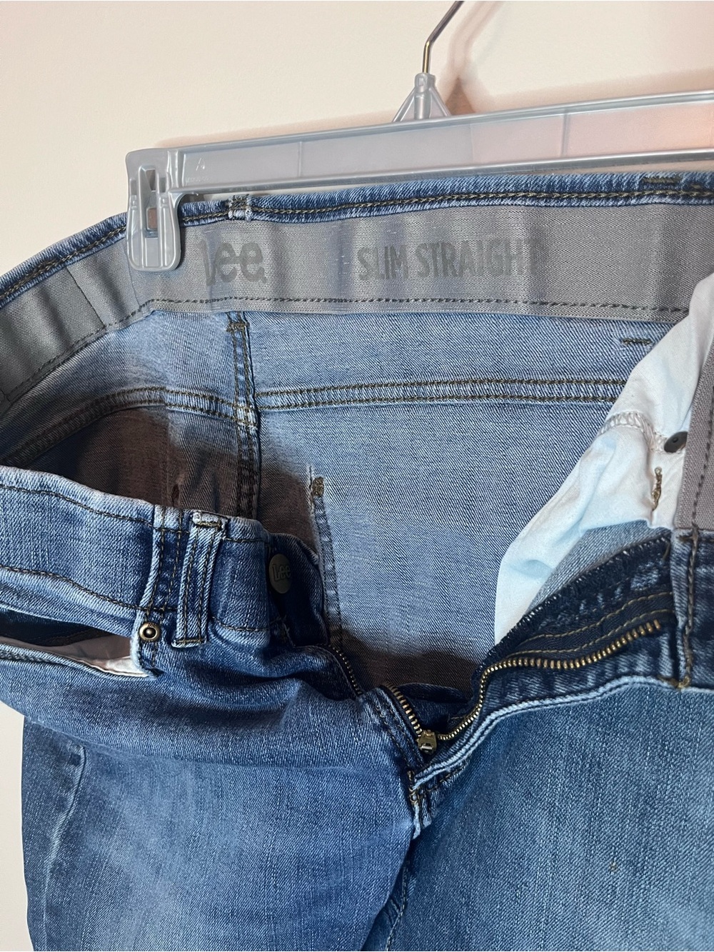 Lee Slim Straight Blue Stretch Jeans 32x32 - Picture 7 of 7
